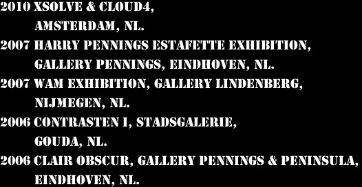 List of exhibitions